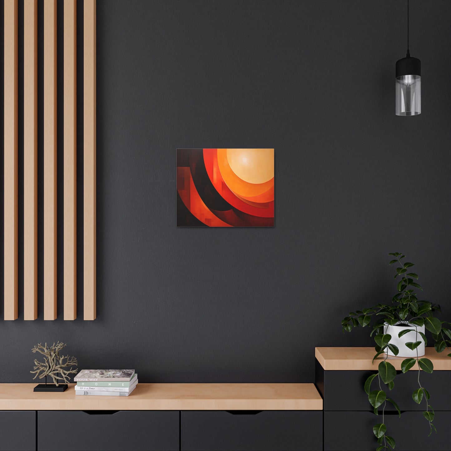 Amber Aura: Abstract Wall Décor