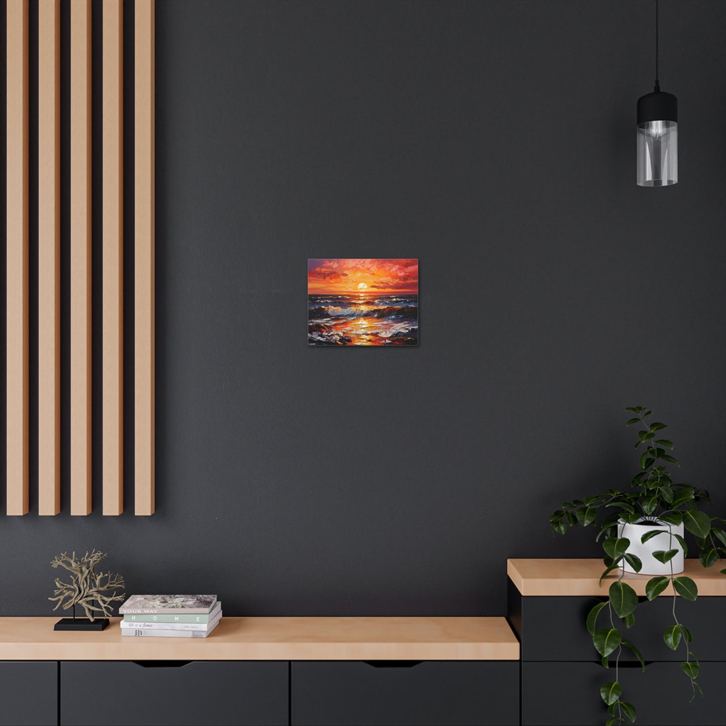 Coastal Glade: Classic Oil Painting Wall Décor