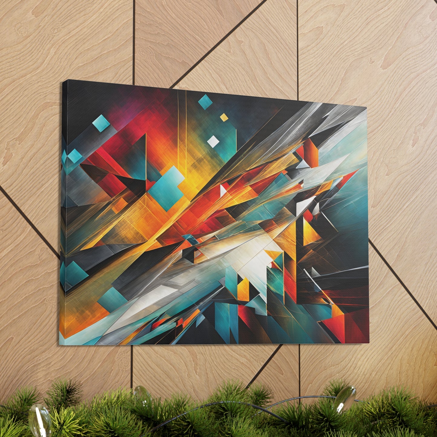 Starlit Pathways: Abstract Wall Décor