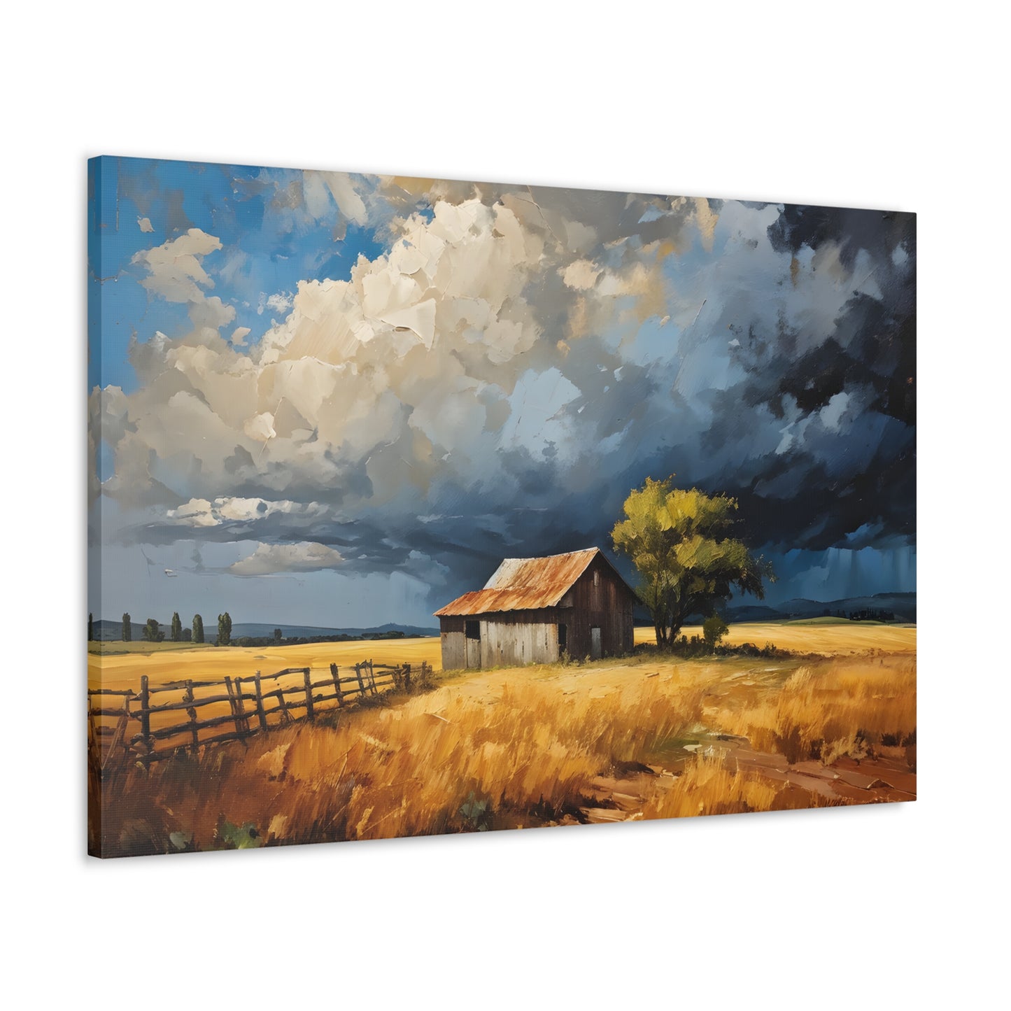 Peaceful Grove: Classic Oil Painting Wall Décor