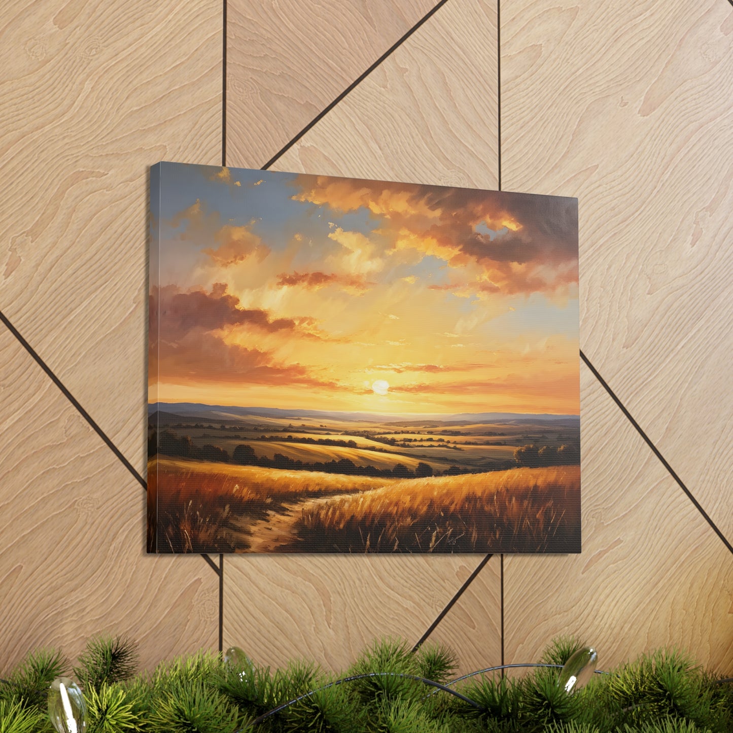 Radiant Horizon: Classic Oil Painting Wall Décor