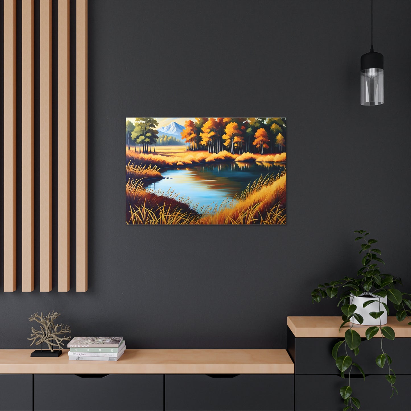 Whispers of Fall: Classic Oil Painting Wall Décor