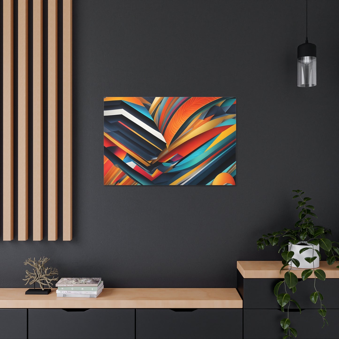 Iridescent Symphony: Abstract Wall Décor