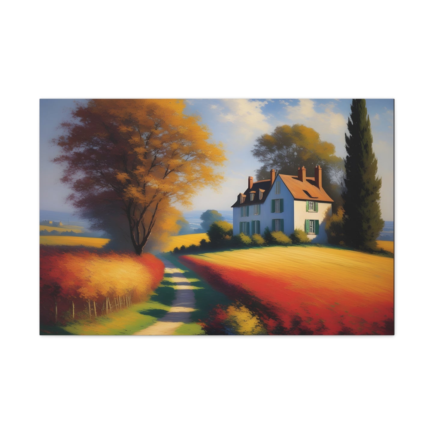 Countryside Charm: Classic Oil Painting Wall Décor