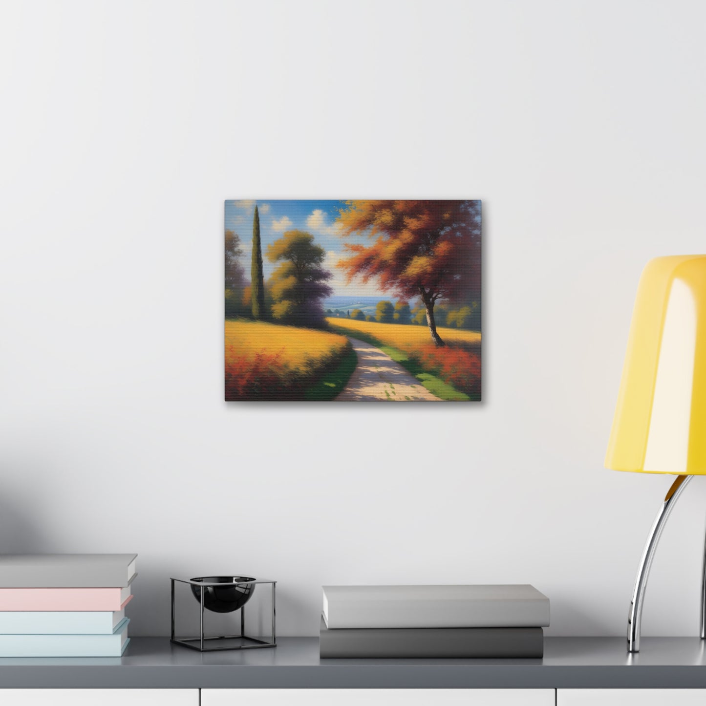 Nature's Pathway: Classic Oil Painting Wall Décor