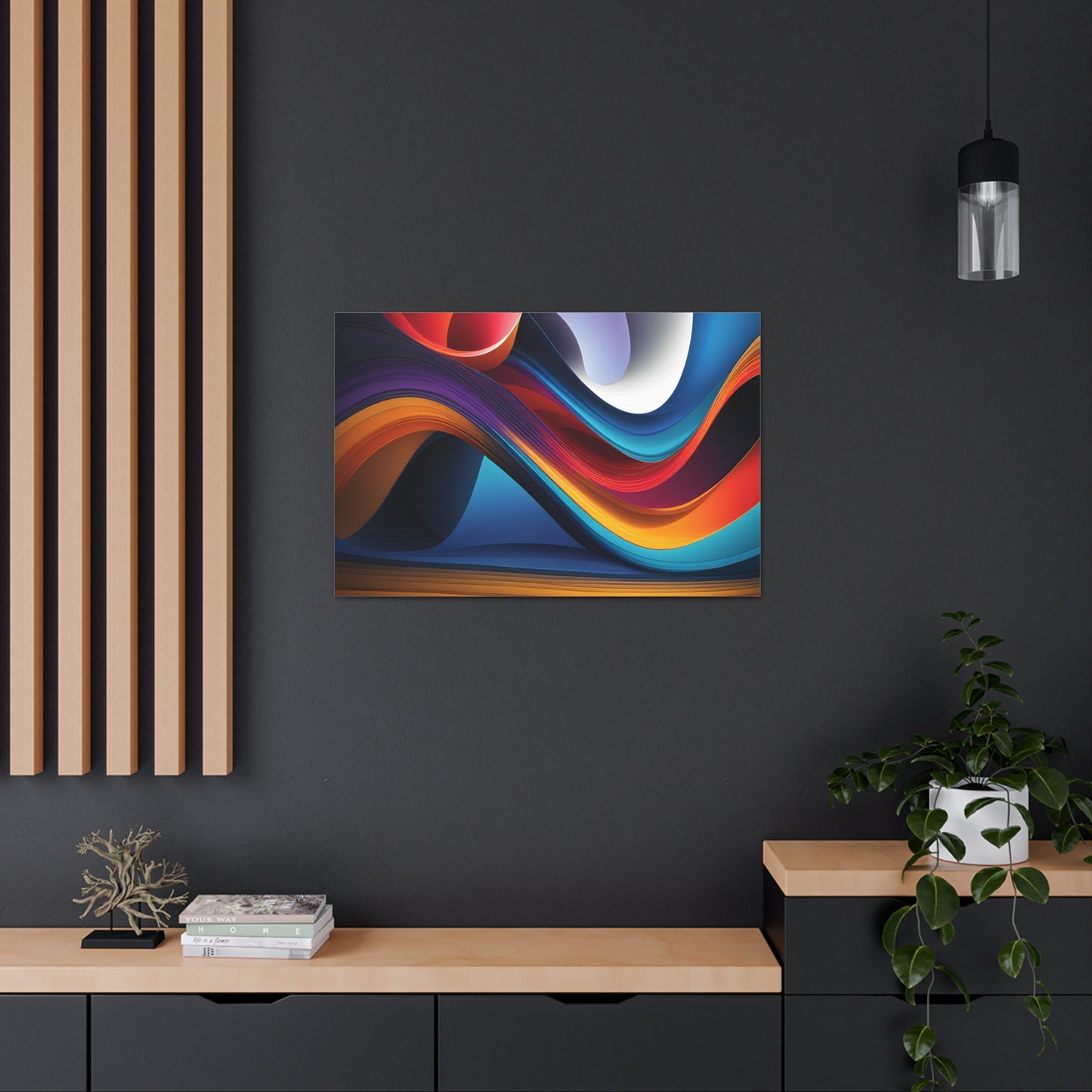 Enchanted Waves: Abstract Wall Décor