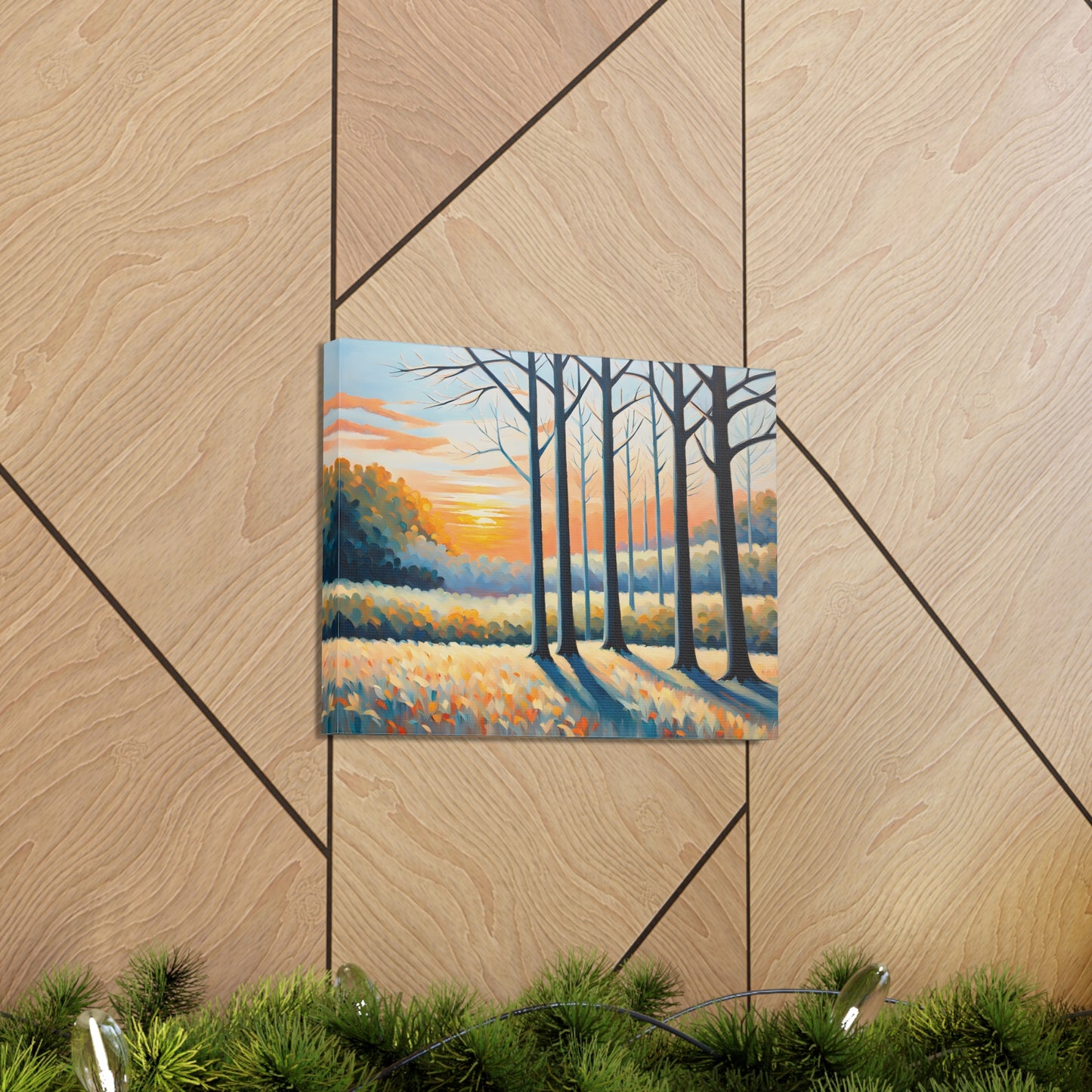 Enchanted Sunrise: Classic Oil Painting Wall Décor