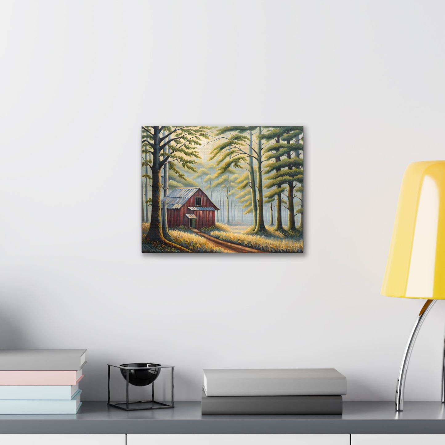 Woodland Refuge: Classic Oil Painting Wall Décor