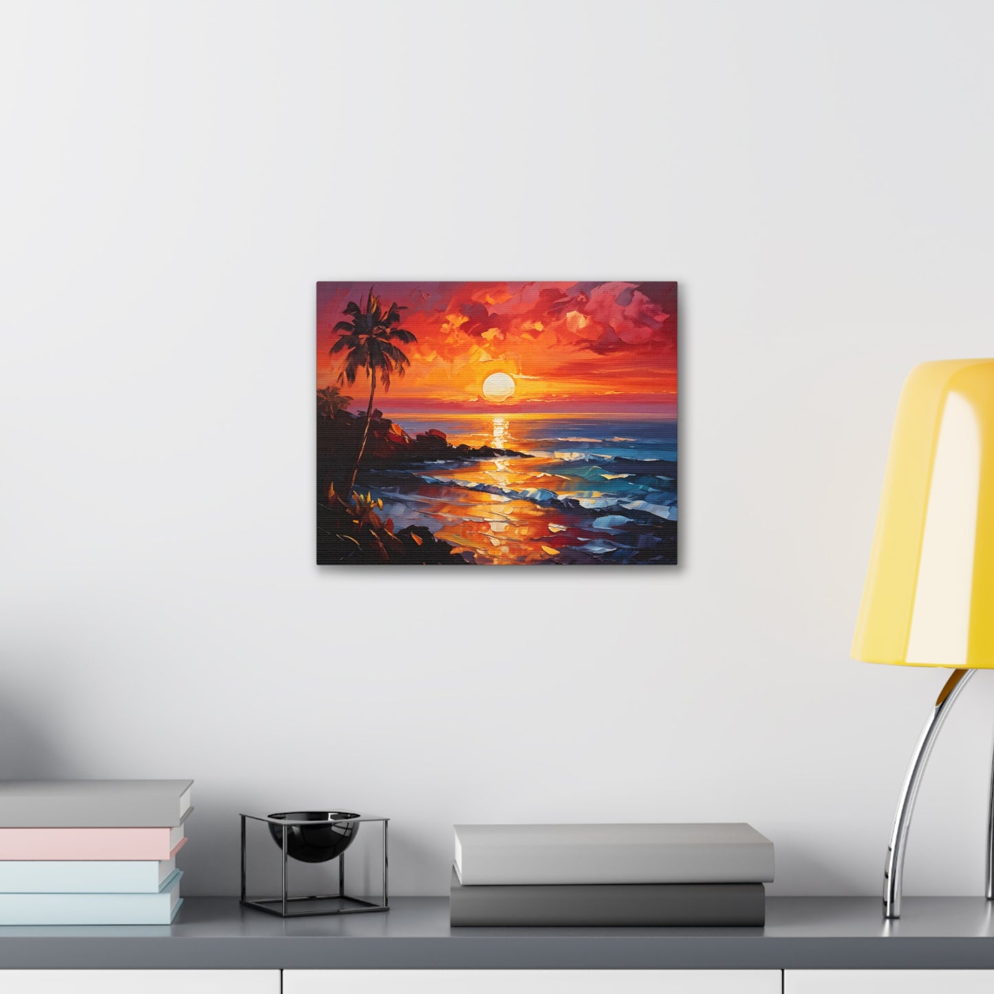 Coastal Vista: Classic Oil Painting Wall Décor