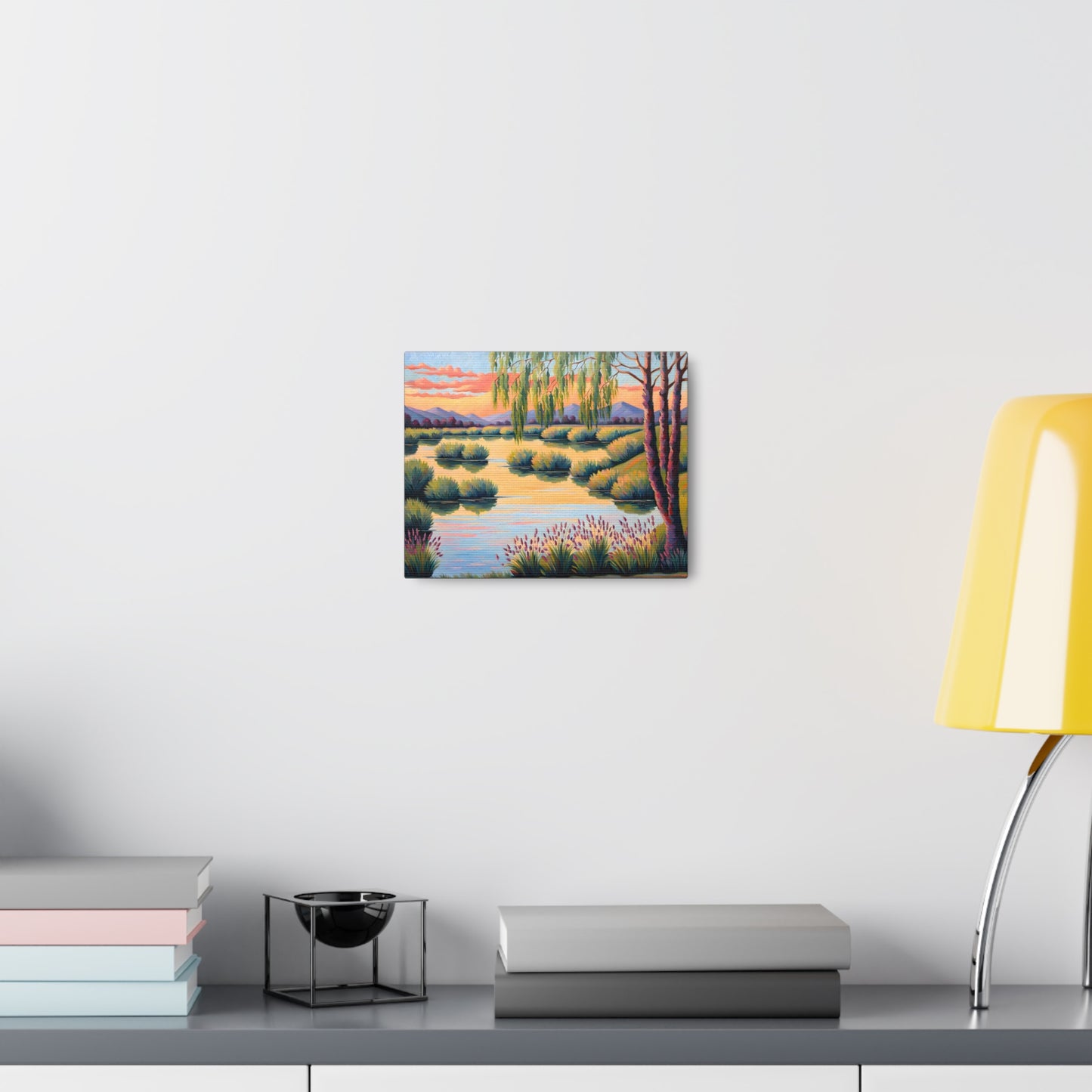 Tranquil Oasis: Classic Oil Painting Wall Décor