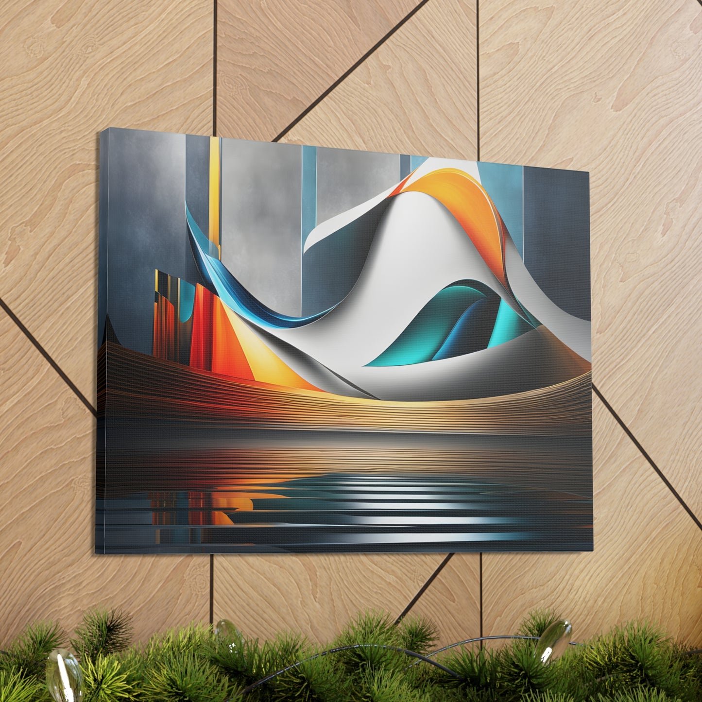 Spectrum Streams: Abstract Wall Décor