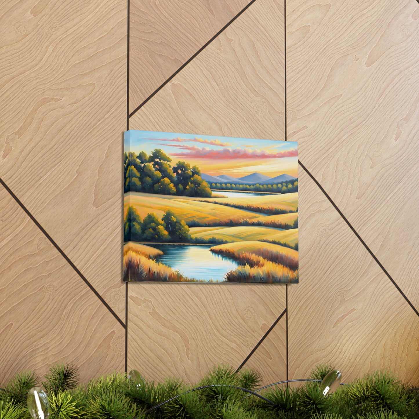 Whispering Meadows: Classic Oil Painting Wall Décor